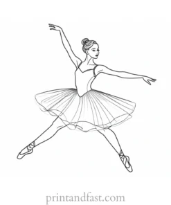 ballerina coloring page ballet