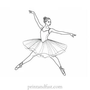 ballerina coloring page ballet