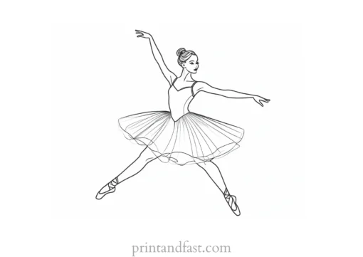 ballerina coloring page ballet