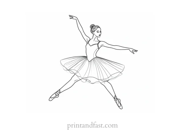 ballerina coloring page ballet