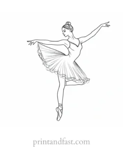 ballerina coloring page fairy