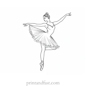 ballerina coloring page fairy