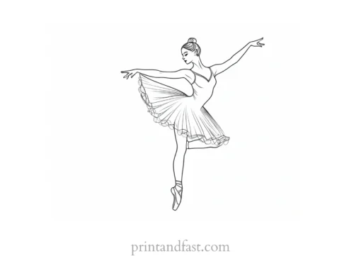 ballerina coloring page fairy