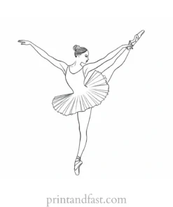 ballerina coloring page online