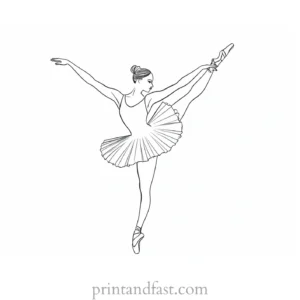 ballerina coloring page online