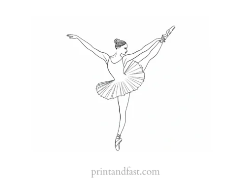 ballerina coloring page online