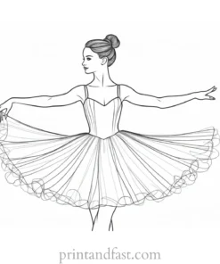 ballerina coloring page tutu