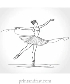 ballerina coloring page twirl