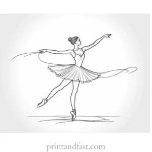 ballerina coloring page twirl