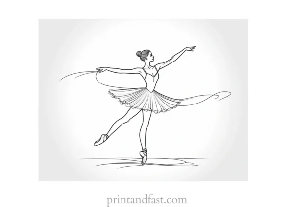 ballerina coloring page twirl