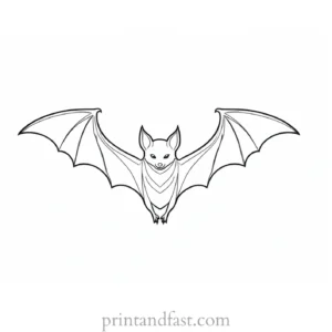 bat coloring page Halloween