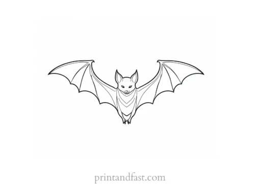 bat coloring page Halloween