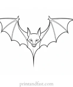 bat coloring page vampire