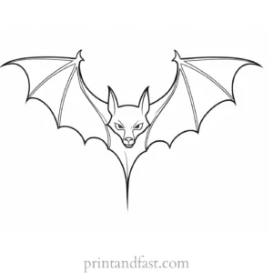 bat coloring page vampire