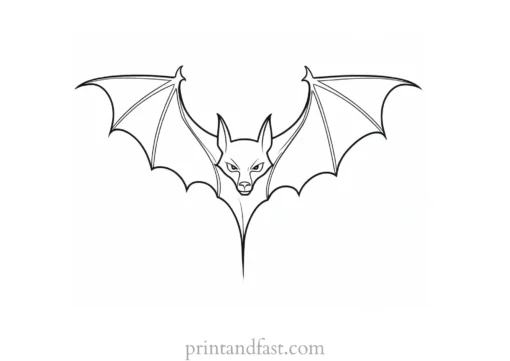 bat coloring page vampire