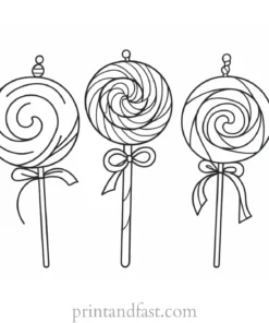 candy coloring page cartoon