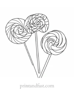 candy coloring page winter