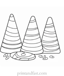 candy corn coloring page activity