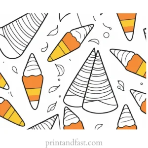 candy corn coloring page autumn