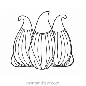 candy corn coloring page craft