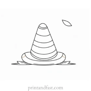 candy corn coloring page design