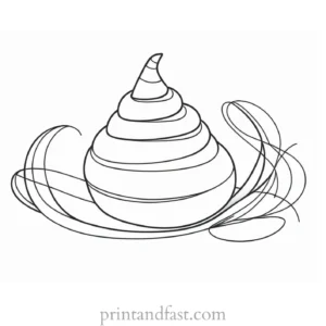 candy corn coloring page easy