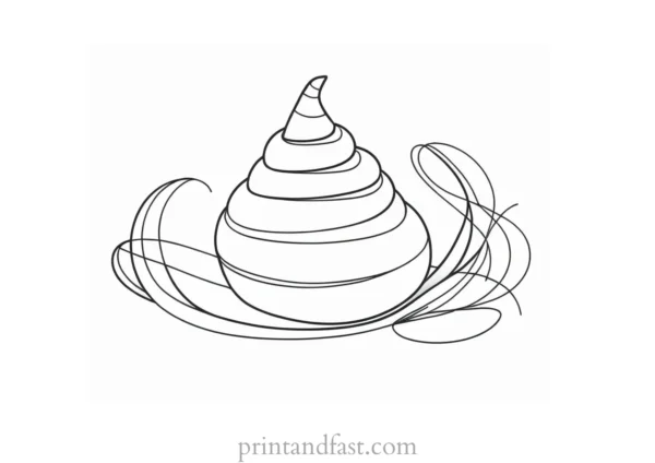 candy corn coloring page easy