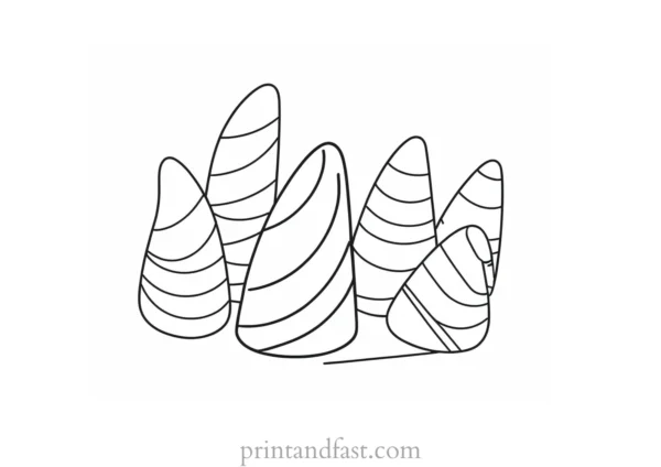 candy corn coloring page festive