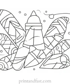 candy corn coloring page free