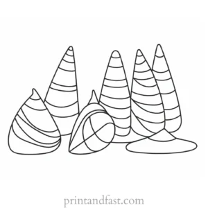 candy corn coloring page outline