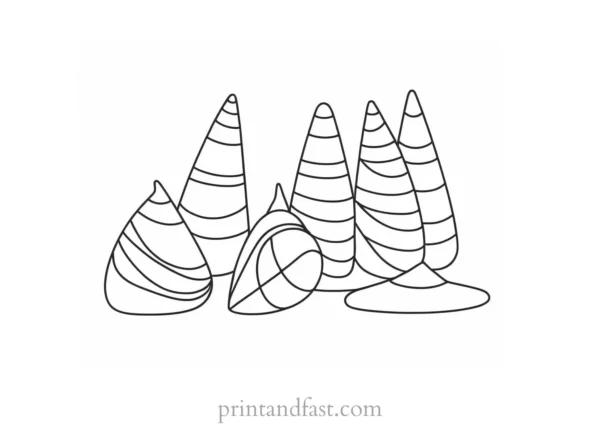 candy corn coloring page outline