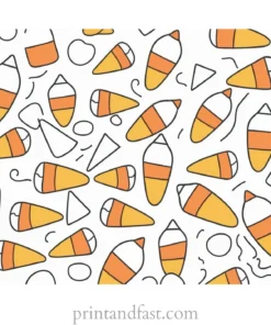 candy corn coloring page pattern