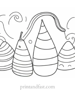 candy corn coloring page preschool