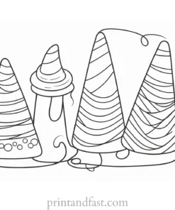 candy corn coloring page spooky