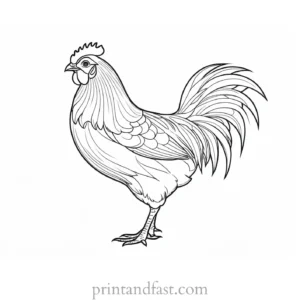 chicken coloring page inspiration