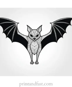 coloring page halloween bat silhouette