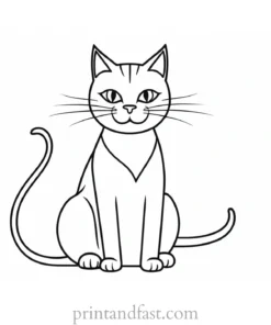 coloring page halloween cat