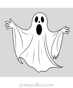 coloring page halloween ghost