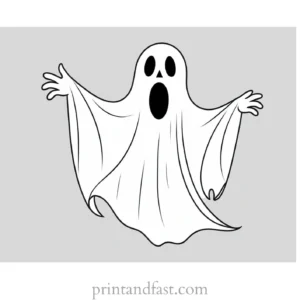 coloring page halloween ghost