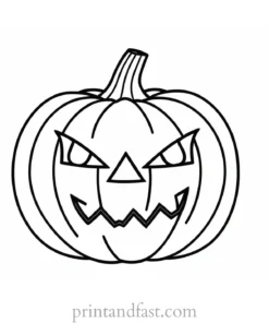 coloring page halloween jack o lantern