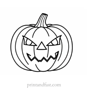 coloring page halloween jack o lantern