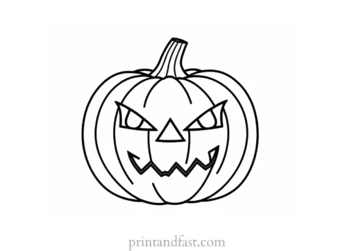 coloring page halloween jack o lantern