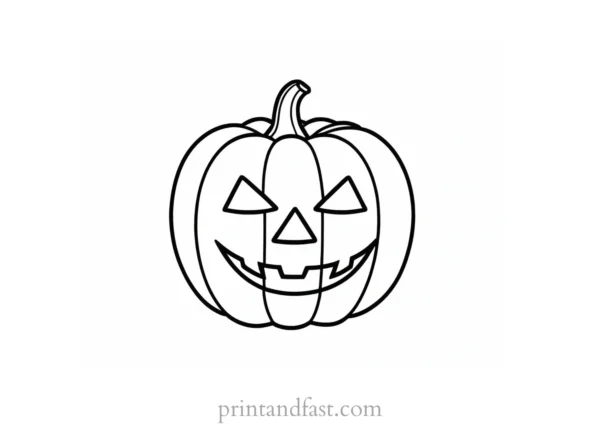 coloring page halloween pumpkin