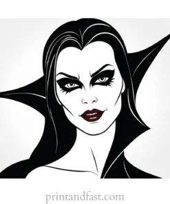 coloring page halloween vampire