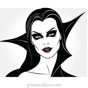 coloring page halloween vampire