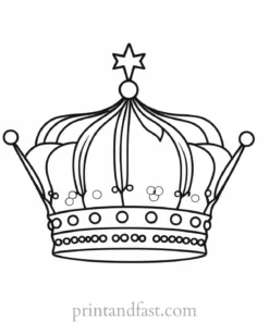 crown coloring page fun