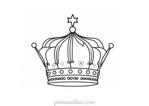 crown coloring page fun