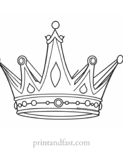 crown coloring page majestic