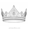 crown coloring page online