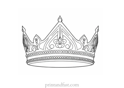 crown coloring page online